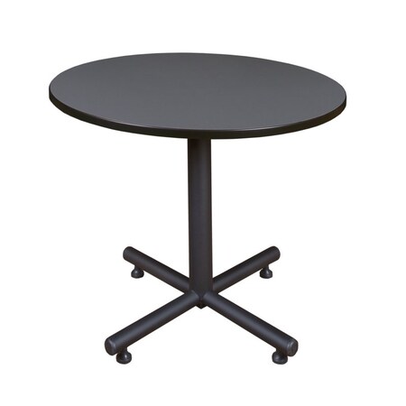 Kobe Round Tables > Breakroom Tables > Kobe Square & Round Tables, Wood, Metal Top, Grey TKB36RNDGY